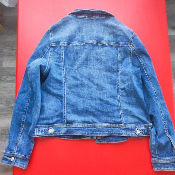 R Jeans denim jeans jacket women's size L - Picture 3 of 4
